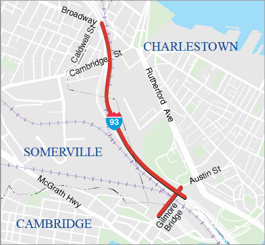 Boston: Bridge Preservation, B-16-179, Austin Street over Interstate 93, and B-16-281, Interstate 93 Upper and Lower Deck 